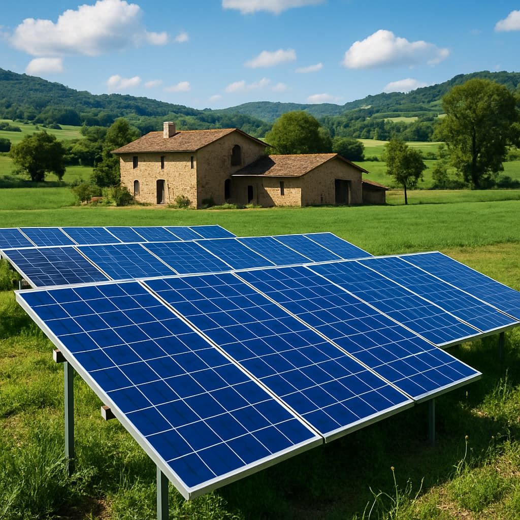 Paneles solares para fincas
